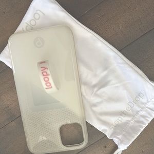 LIKE NEW* Loopy White Ombré Case with Pouch/Pink Loop 6.1 screens (APPLE 11/XR)